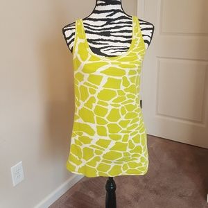 Lane Bryant Lime Green Giraffe Print Cami